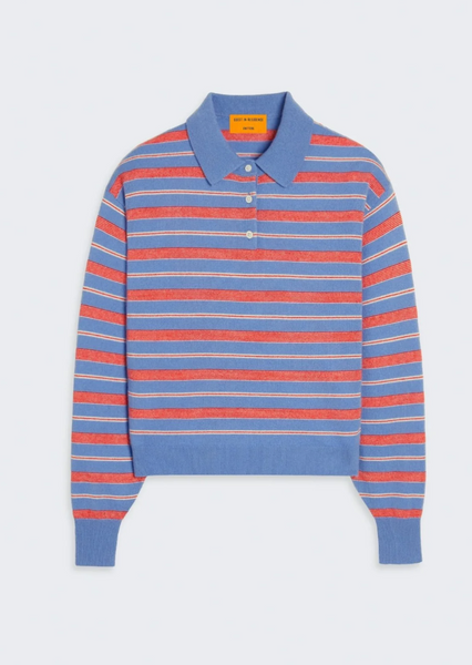 Guest in Residence Collegiate Stripe Polo