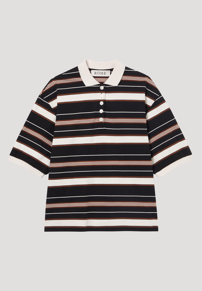 Róhe Striped oversized Polo