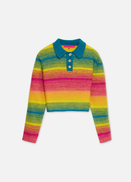 The Elder Statesman Blurry Stripe Rugby