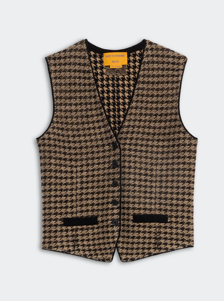 Guest in Residence HOUNDSTOOTH TAILORED VEST