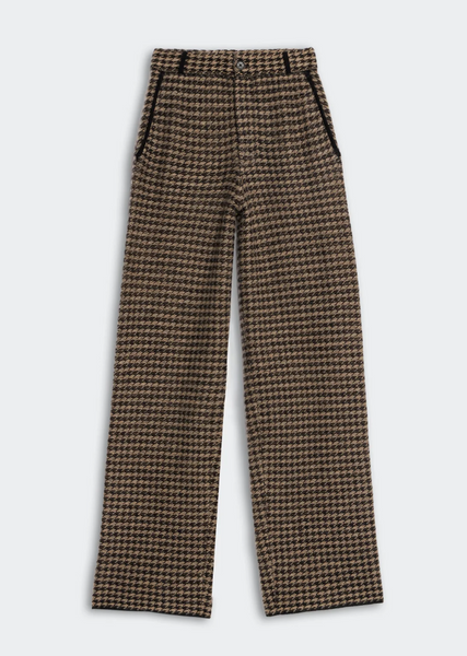 Guest in Residence HOUNDSTOOTH TAILORED TROUSER