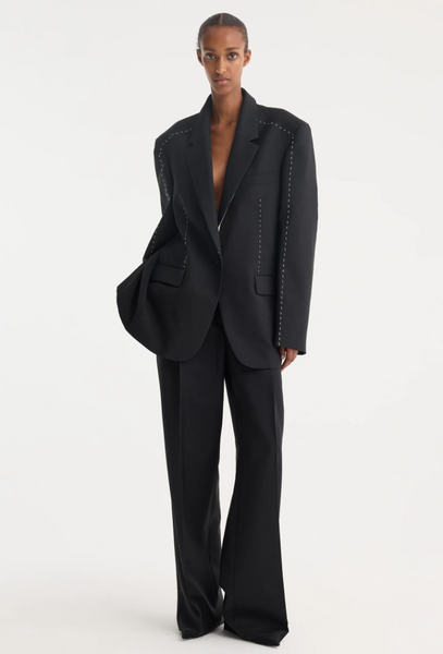 Róhe Contrast Detail Blazer