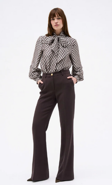 DMN Paris Pink Chewron Blouse