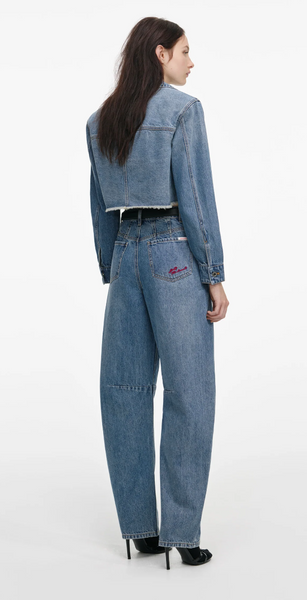 Self Portrait Barrel Leg Jeans