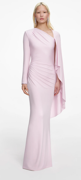 Self Portrait Jersey drape Maxi Dress