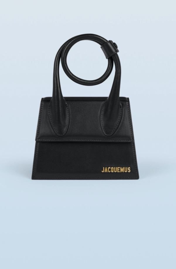 JACQUEMUS Le Chiquito Noeud Coiled leather handbag