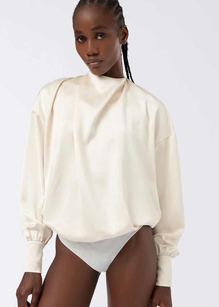 The Andamane Sylvia Puffsleeves High Waist Bodysuit