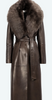 Nour Hammour Dakota Glamorous Leather Coat