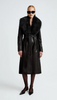 Nour Hammour Dakota Glamorous Leather Coat