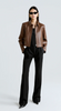 Nour Hammour Bleeker Cropped Leather Jacket