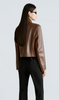 Nour Hammour Bleeker Cropped Leather Jacket