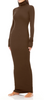 Éterne Long Sleeve Turtleneck Maxi Dress