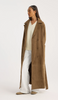 Róhe Suede Belted Wrap Coat