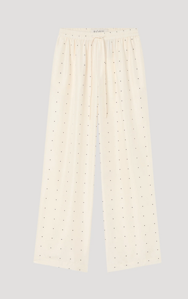 Róhe Relaxed Silk Dotted Trousers