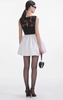 Self Portrait Black and White Tulle Mini Dress