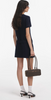 Self Portrait Navy Boucle Mini Dress