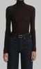 Brown Viscose Knit Top