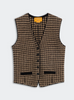 Guest in Residence HOUNDSTOOTH TAILORED VEST