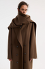 Róhe Signature Double-Faced Scarf Coat