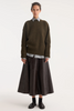 Róhe A-Line Croco Skirt