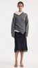 Róhe Lace-Trimmed Silk Skirt
