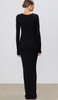 Éterne Long Sleeve Crewneck Maxi Dress