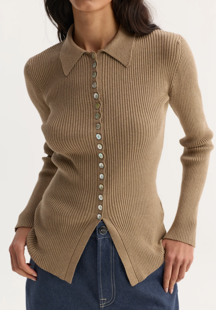 Róhe Elongated Rib Cardigan