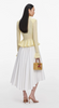 Self Portrait Yellow Pointelle Cardigan