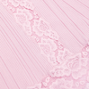 Self Portrait Pink Knit Lace Insert Midi Dress