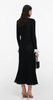 Self Portrait Blacke Lace Trim Knit Dress