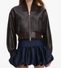 Self Portrait Brown Leather Jacket