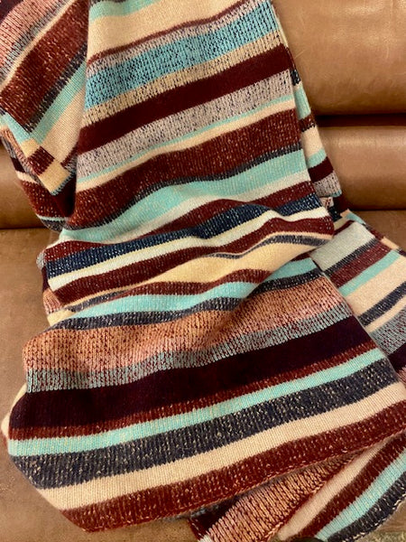 The Elder Statesman Stripe Super Soft Blanket